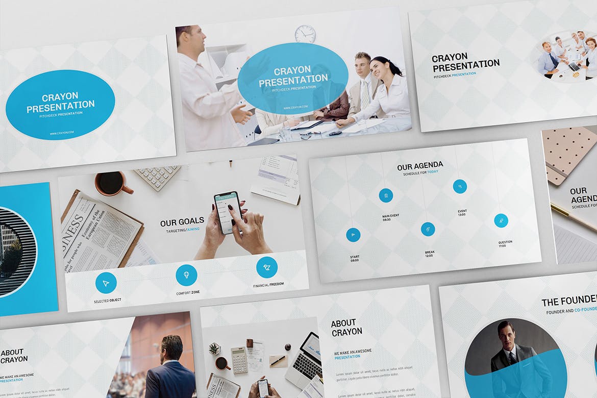 时尚高端专业的谷歌幻灯片Google Slide幻灯片powerpoint演示模版（pptx）插图(2)