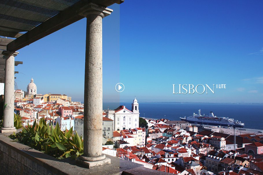 欧洲城市旅行摄影照片艺术处理PS动作 Lisbon City Photoshop Actions插图(5)