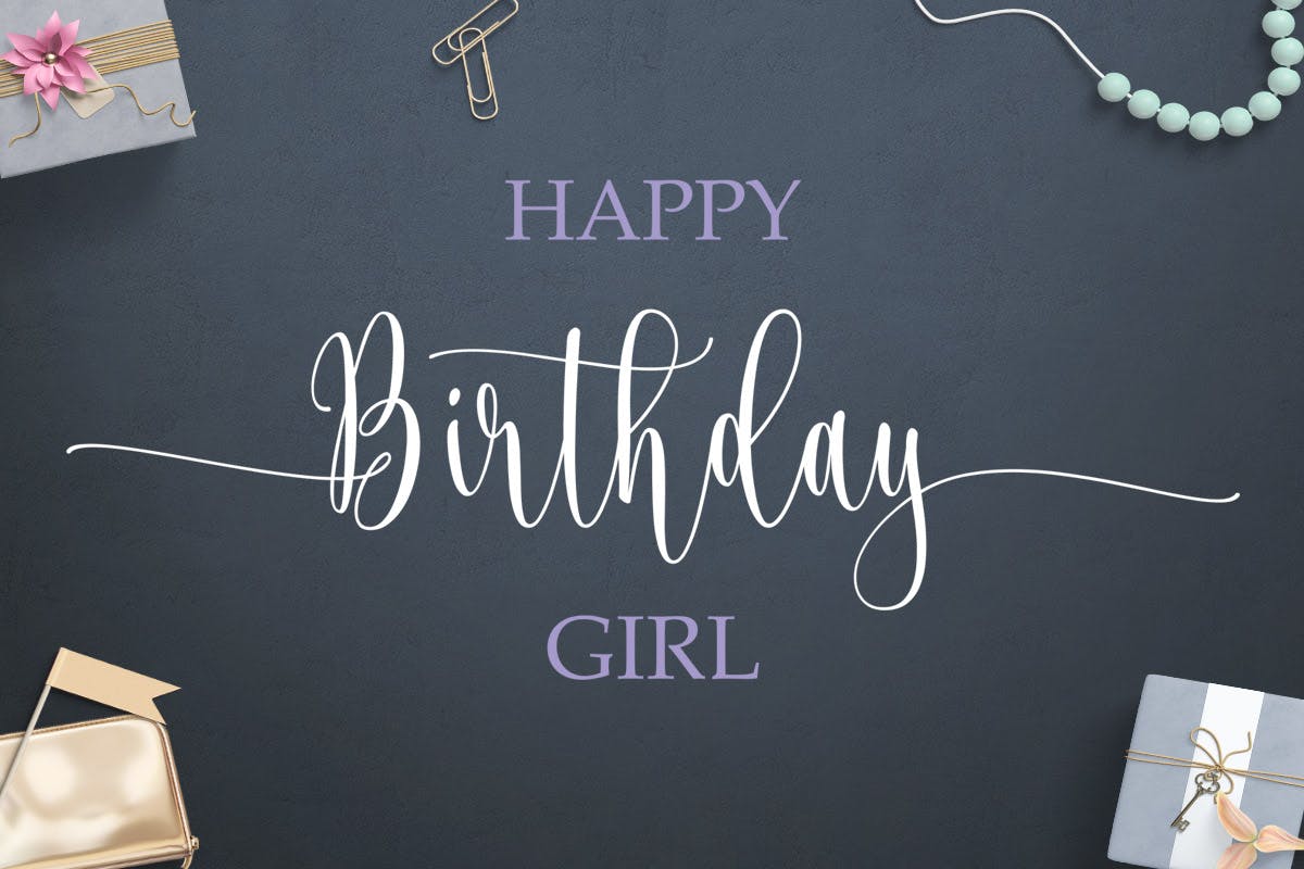 梦幻连笔英文书法字体 Josephira Fancy Script Font插图(6)