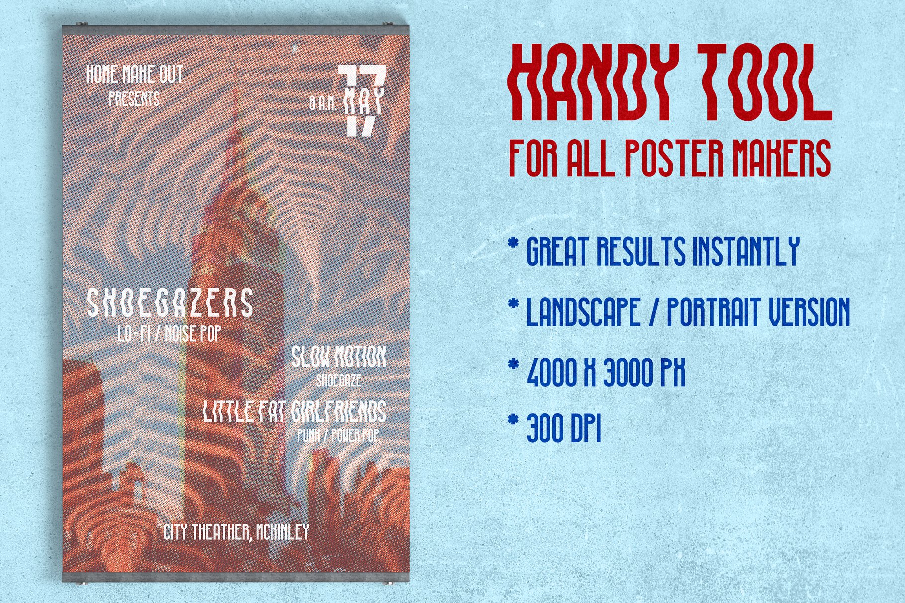 Risograph印刷效果PS笔刷 Risographia by Guerillacraft插图(2)