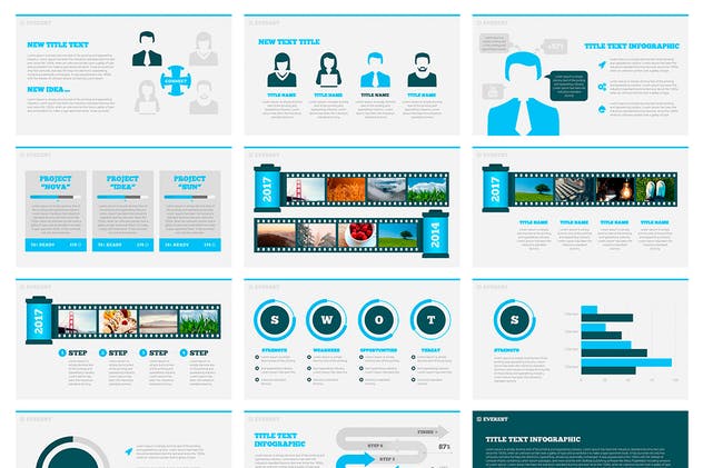 18000+页多用途商务企业主题Keynote幻灯片模板 Everest Business Keynote Template插图(9)
