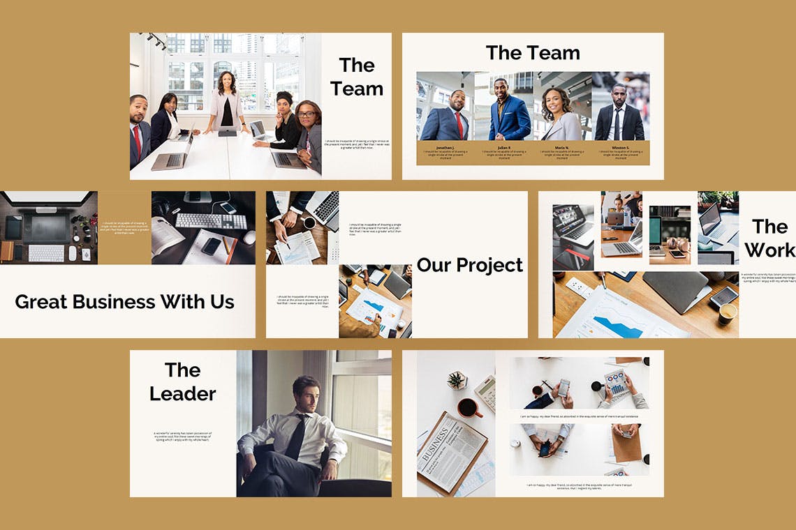 专业企业宣传谷歌幻灯片设计模板 Great Business – Google Slide Presentation插图(2)