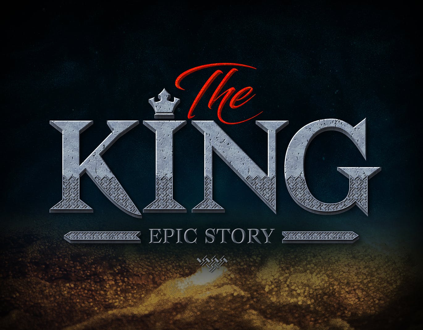 史诗文字标题字体效果PSD图层样式模板 Epic Text Effects插图(2)