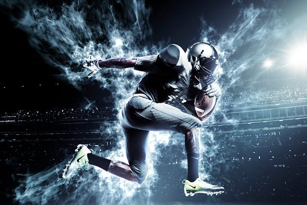 运动动感光线效果动画海报设计PS动作 Shockwaves Animation Photoshop Action插图(2)