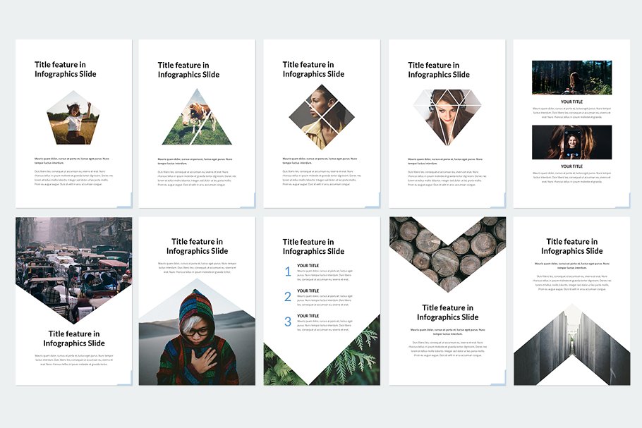 180页简约时尚风格Keynote幻灯片模板 Vertical Keynote插图(8)