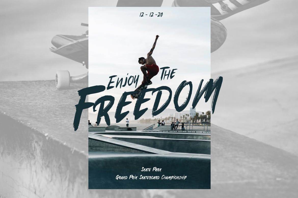 城市生活方式设计英文装饰笔刷字体素材库精选 Fellocity – Urban Brush Font插图(4)