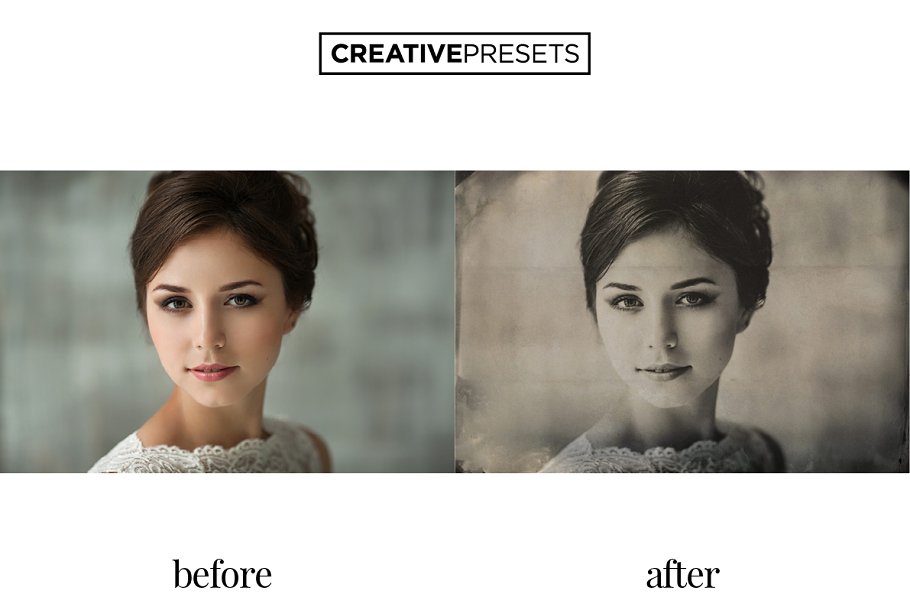 20种复古黑白老照片效果Lightroom预设 Wet Plate Lightroom Presets+Overlay插图(9)