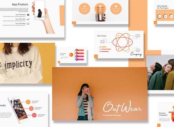 时尚服装品牌创意商业ppt模板