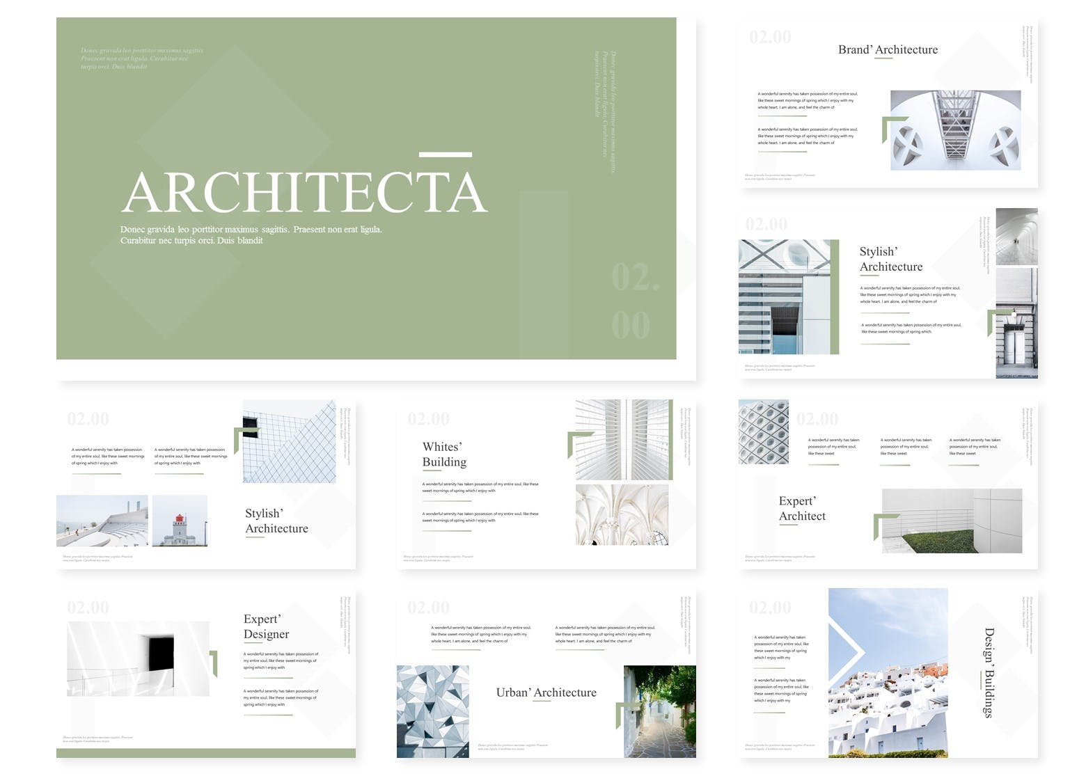 建筑主题谷歌幻灯片设计模板 Architecta | Google Slides Template插图(1)
