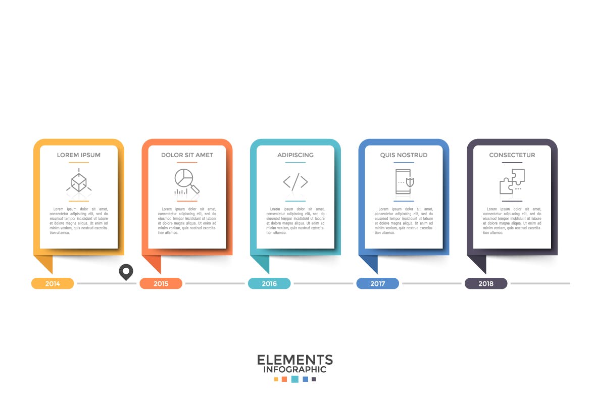 数据统计分析类幻灯片设计信息图表素材v14 Infographic Solutions. Part 14插图(4)