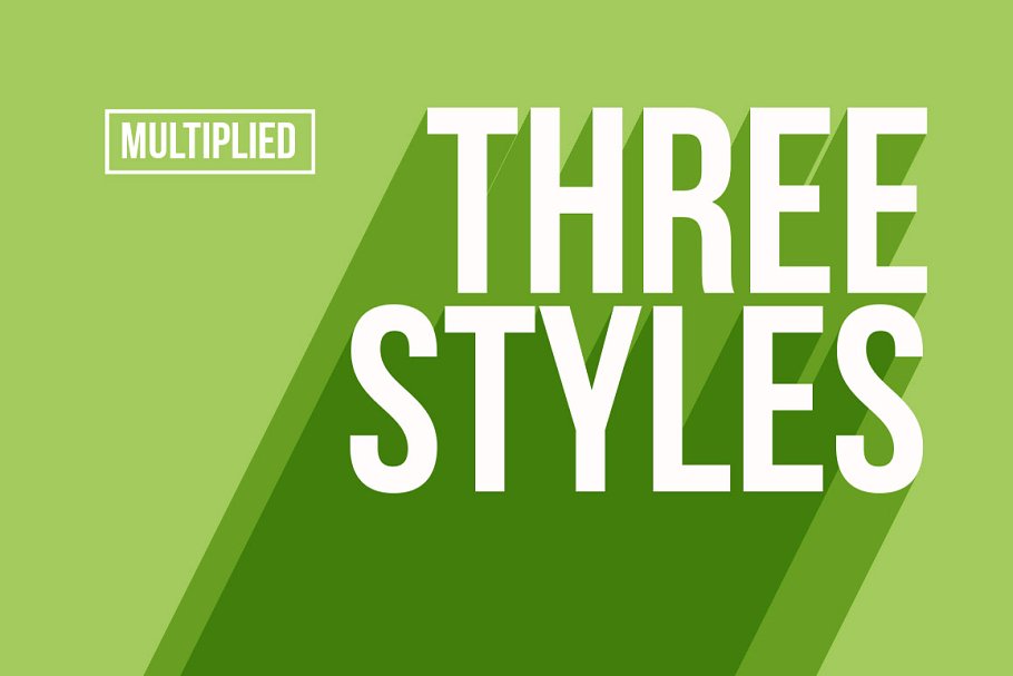 经典长阴影效果PS文本样式 Long Shadow Photoshop Effects插图(3)