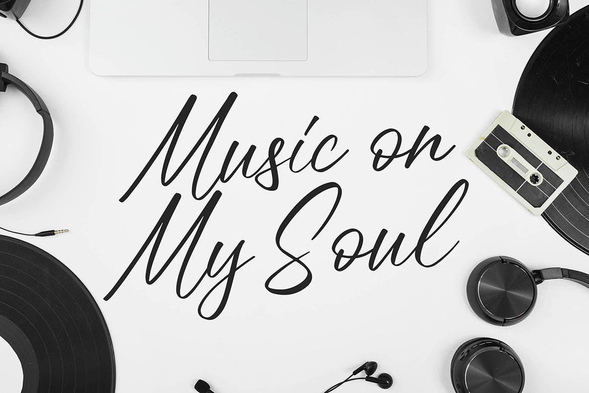 英文时尚签名手写字体素材库精选 Meloday – Stylish Signature Font插图(4)