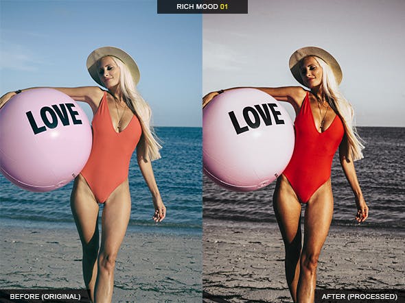 12款RICH时尚模特摄影LR调色预设 12 Rich Mood Lightroom Presets插图(1)