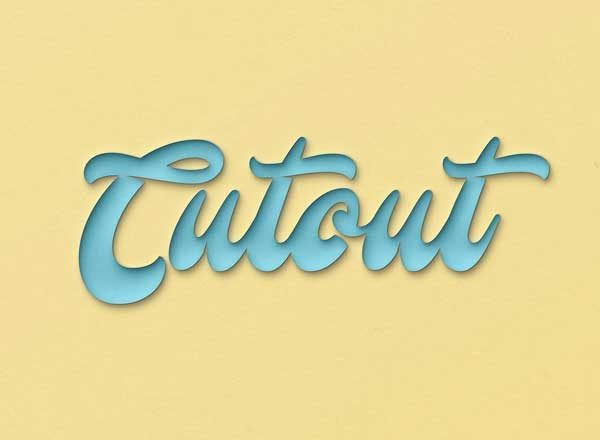 PS 镂空效果图层样式文件 Cutout Effect for Photoshop