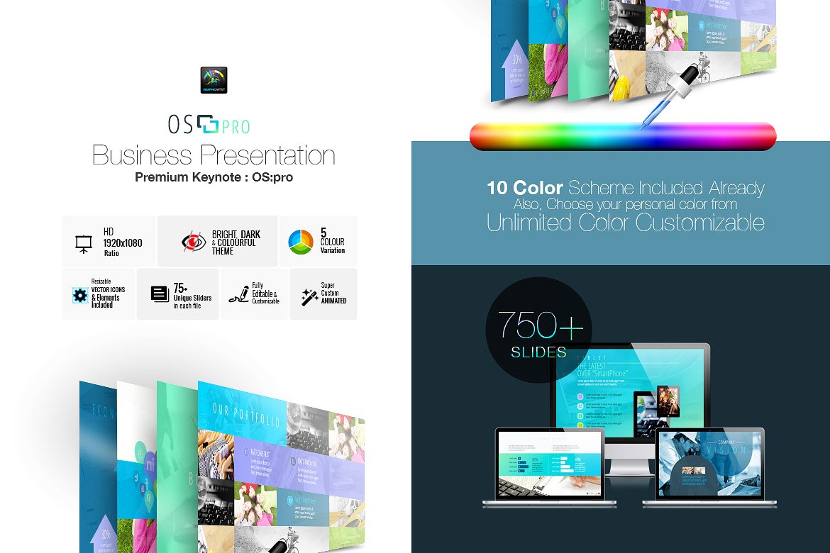 数据演示的多用途商务演示主题模板ppt插图(1)