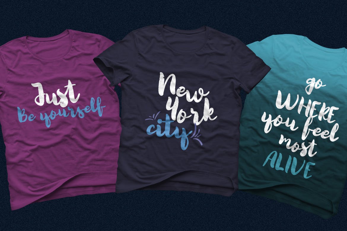 英文手绘粗体书法字体 Quicksliver Handdrawn Brush插图(4)