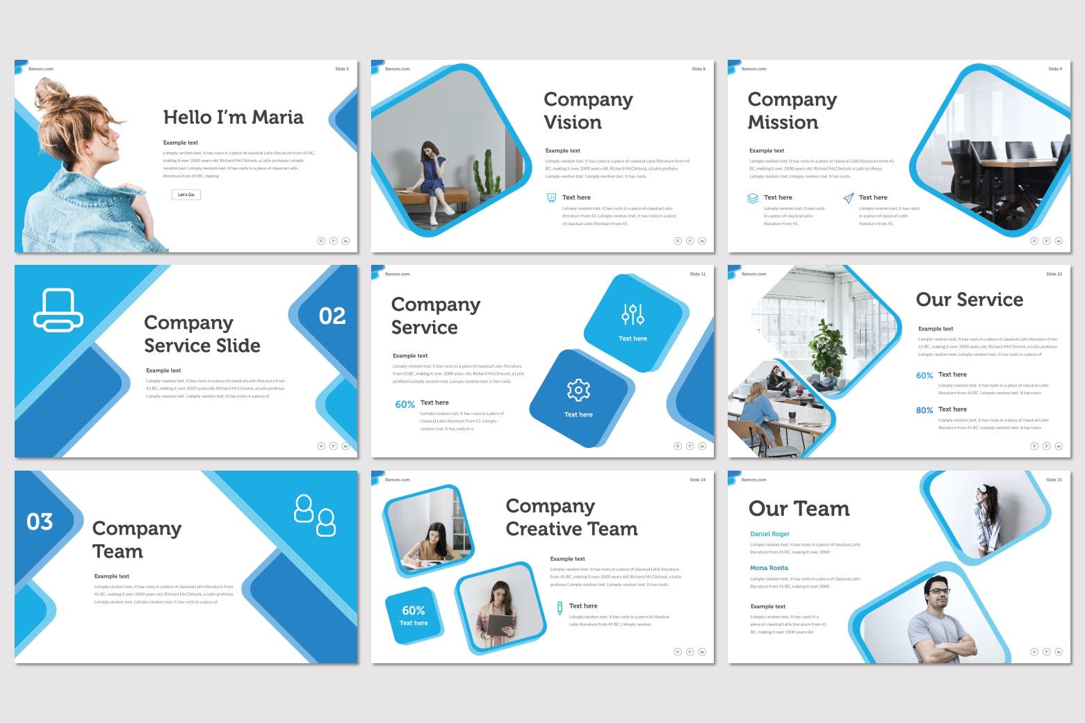 创意设计策划公司Keynote演示文稿设计模板 Ramon – Keynote Template插图(2)