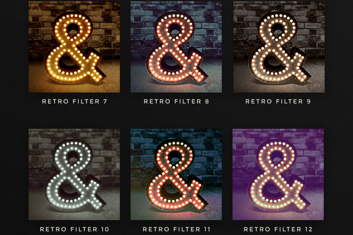 复古添加杂色照片调色滤镜PS动作合集 Photoshop Retro Photo Kit插图(10)