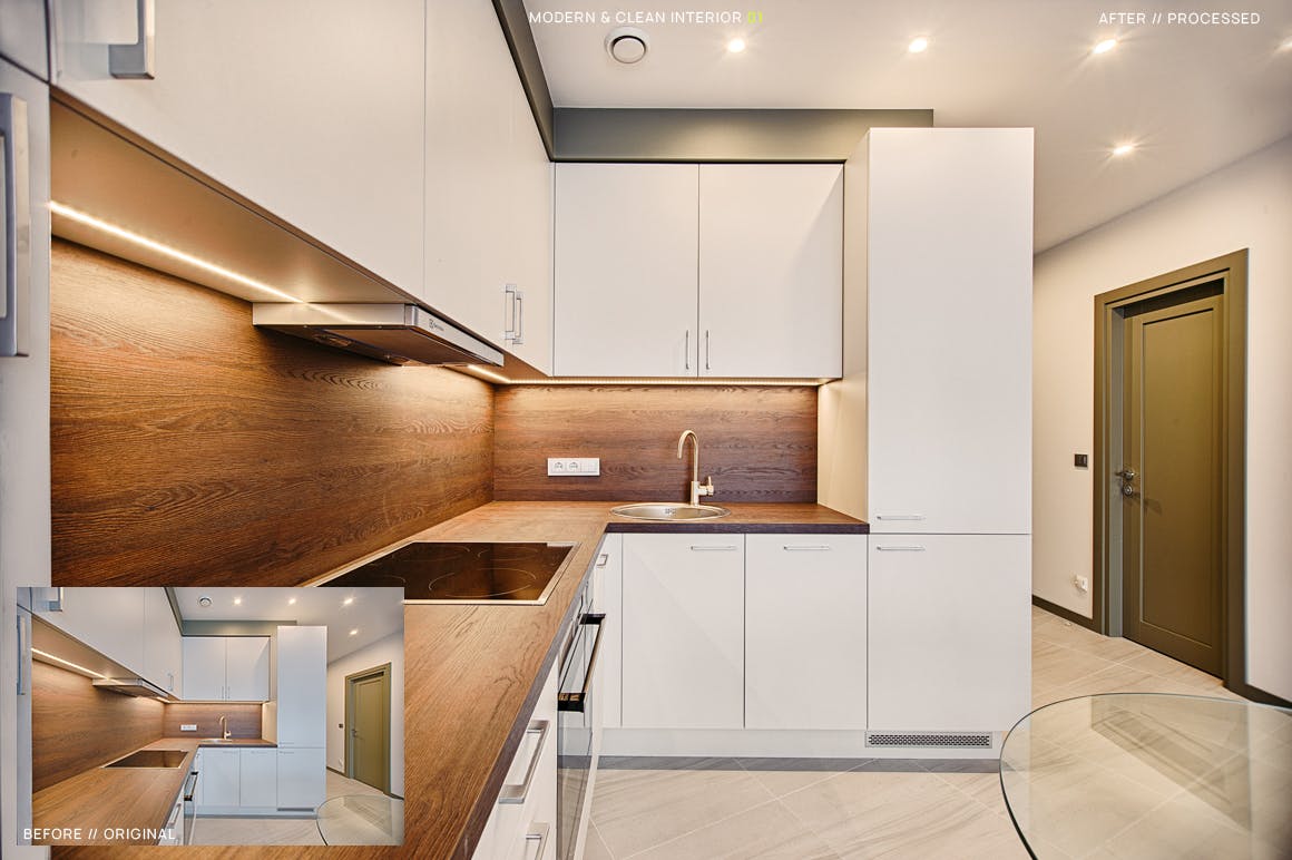 12款现代建筑&室内摄影后期LR调色预设 12 Modern & Clean Interior Presets + Mobile插图(1)