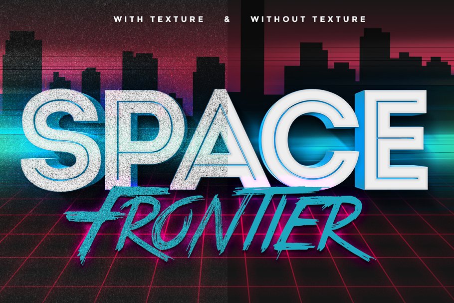 80s年代风格文本风格图层样式 80s Text Effects Minibundle插图(10)