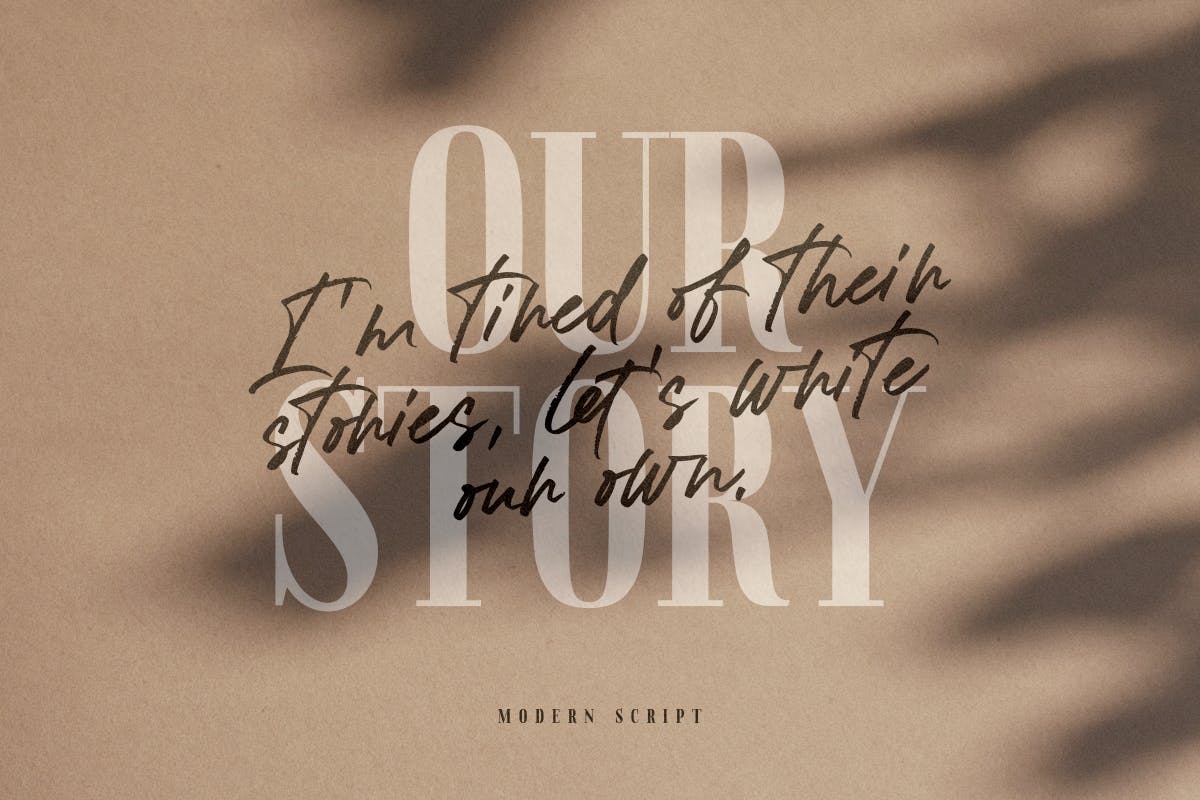 质朴精致英文笔刷手写字体 Formentor插图(3)