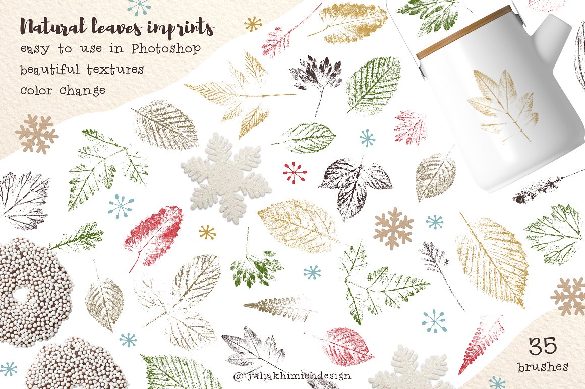 美丽的自然动植物类PS纹理笔刷打包下载[abr]插图(8)