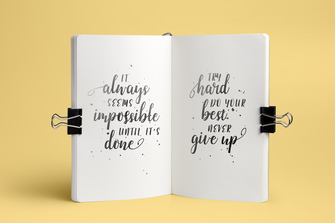 付费手写英文字体 Emellie Script Font插图(4)