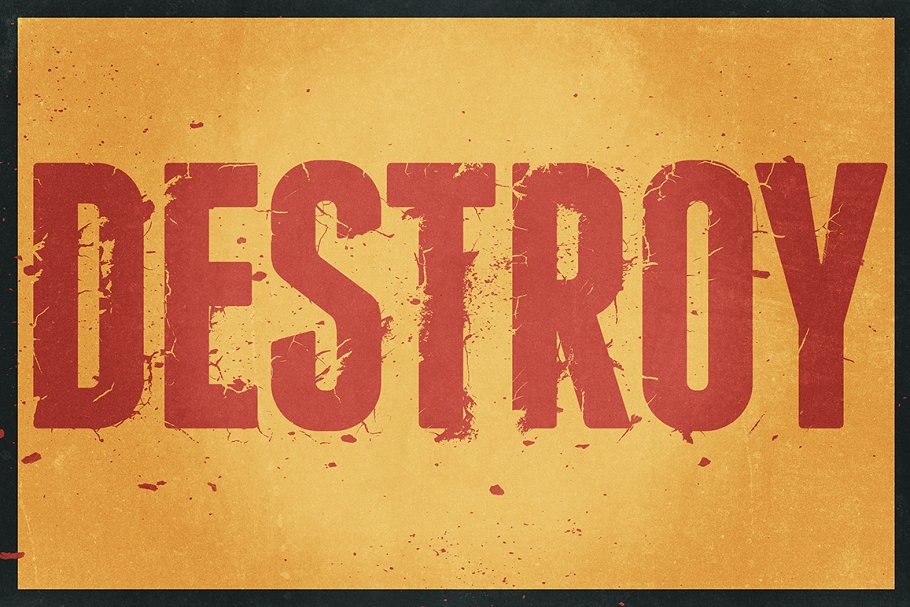毁灭破坏风格图层样式 Text Destroyer插图(3)