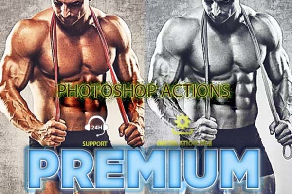 运动风格的专业的人像HDR照片特效PS动作下载 Premium Photoshop ACTION