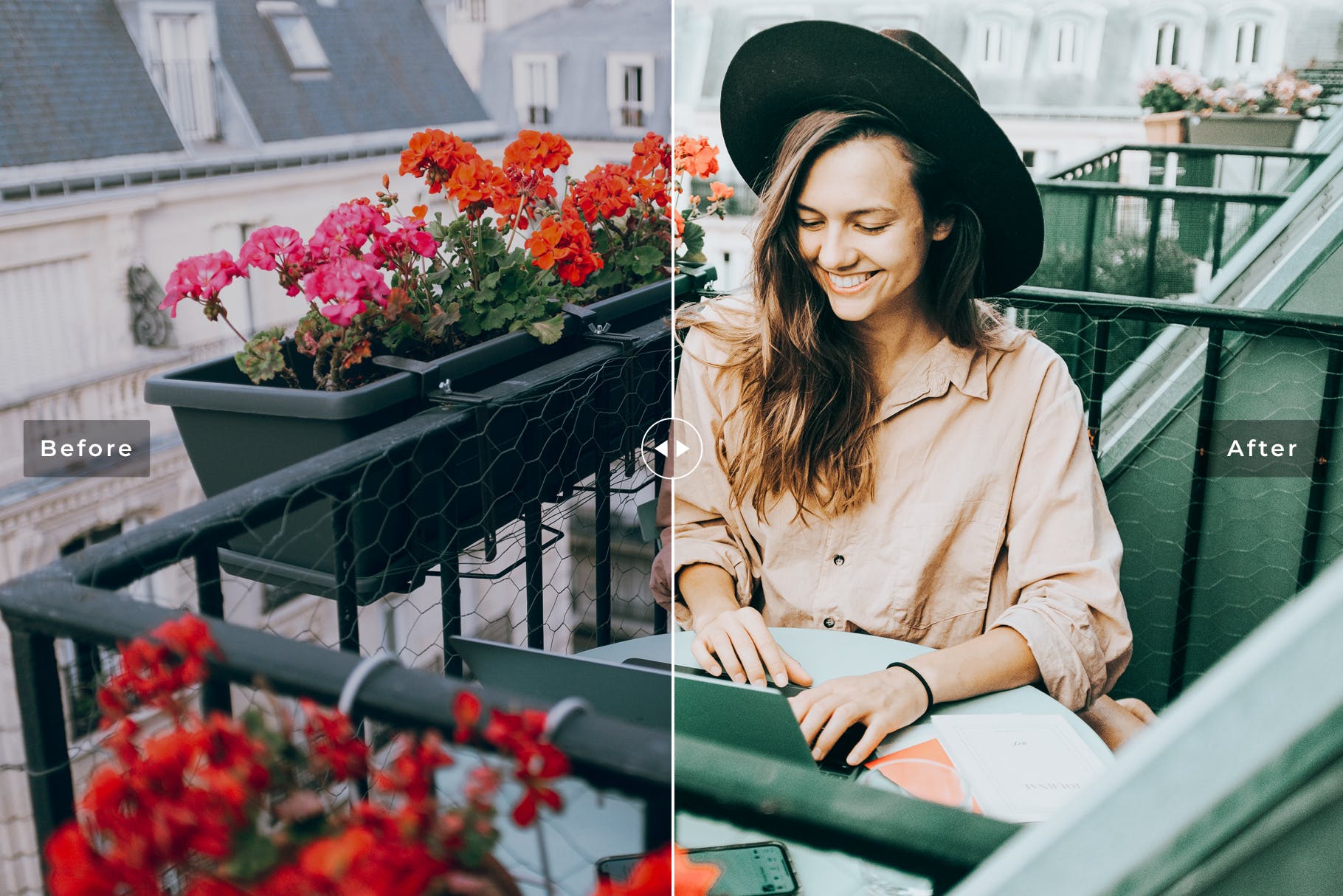 薄荷色&橙色明亮暖色调Lightroom预设 Peppermint Mobile & Desktop Lightroom Presets插图(3)