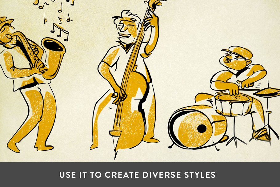 复古印刷字体纹理PS动作 RetroSauce – Letterpress Actions插图(3)