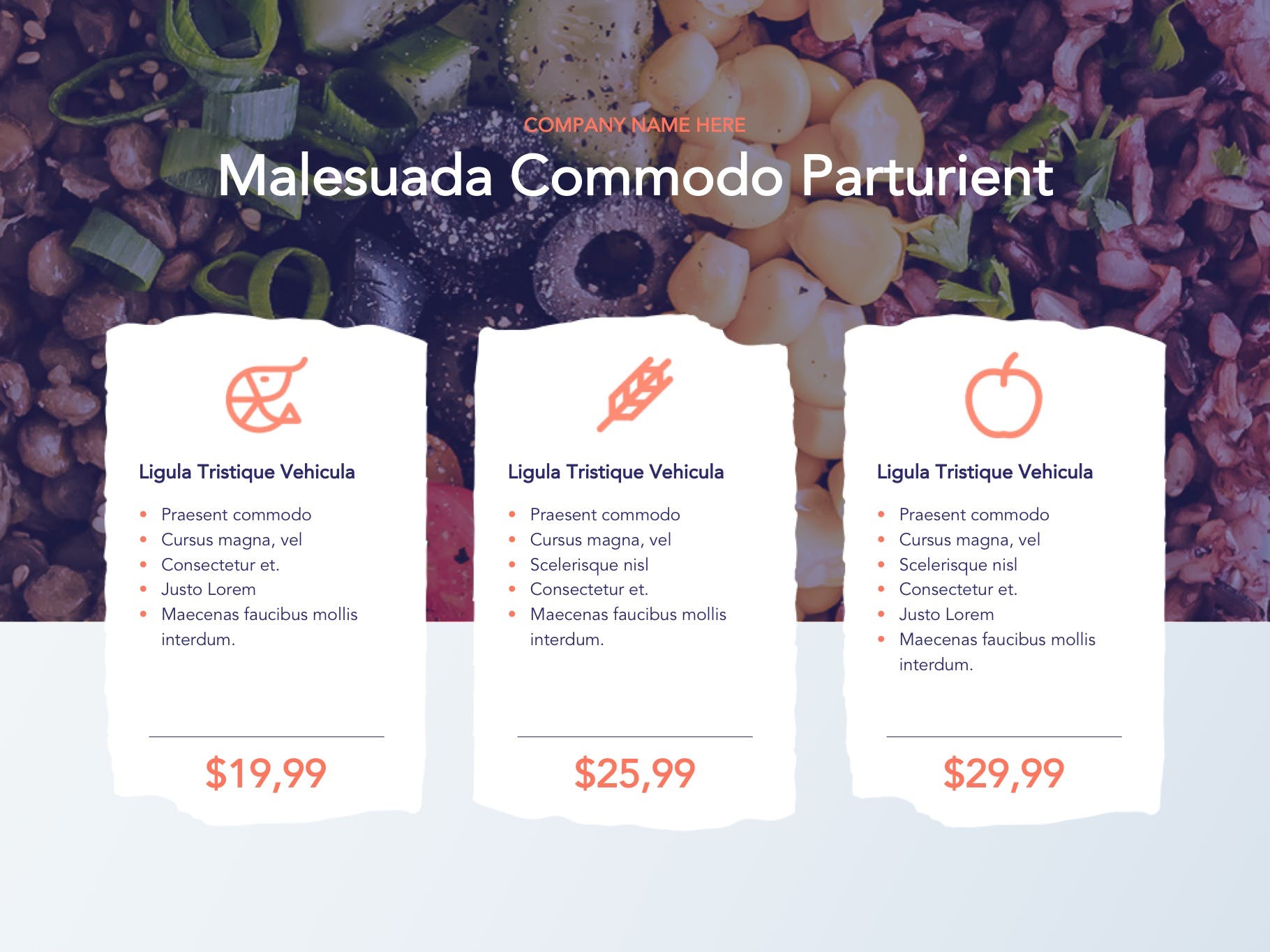 营养配餐食谱谷歌幻灯片设计模板 Nutritious Google Slides Template插图(2)