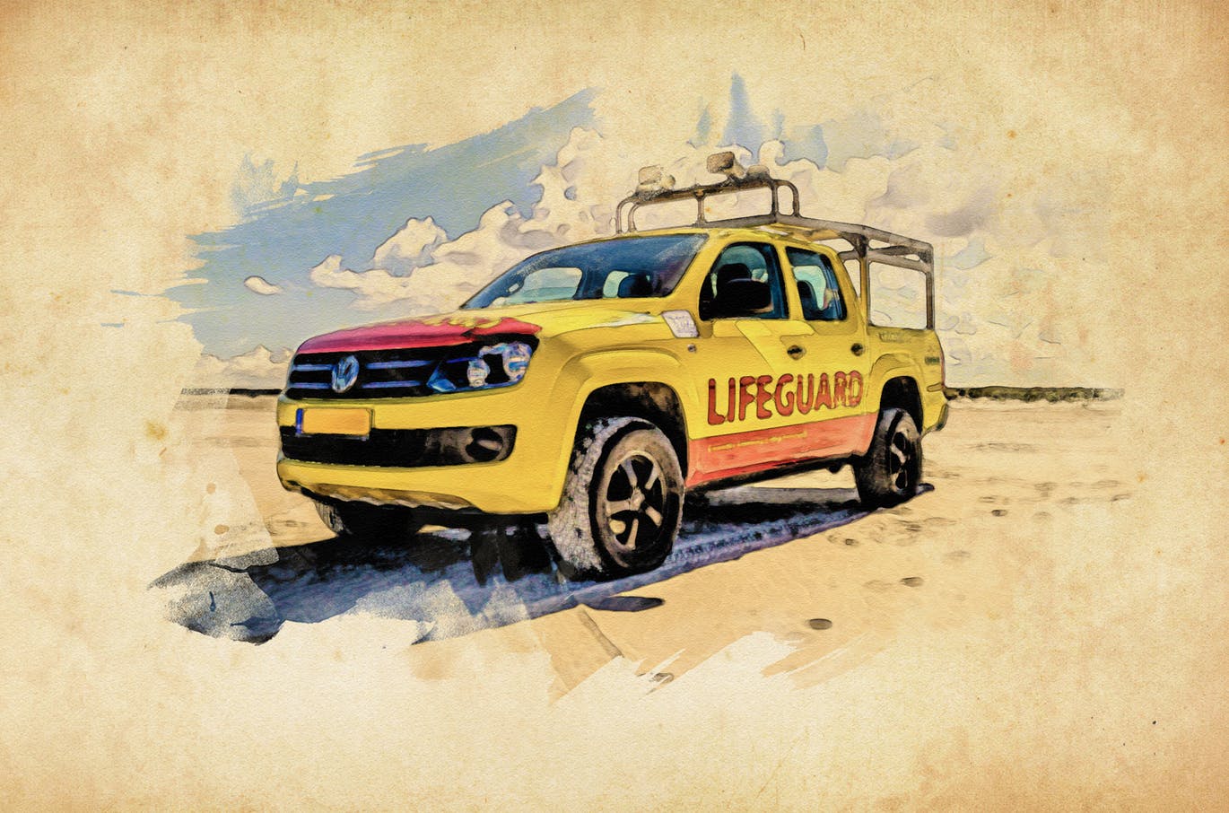 充满活力的逼真水彩遮罩效果PS动作 Vibrant Watercolor Effect – Photoshop Action插图(4)