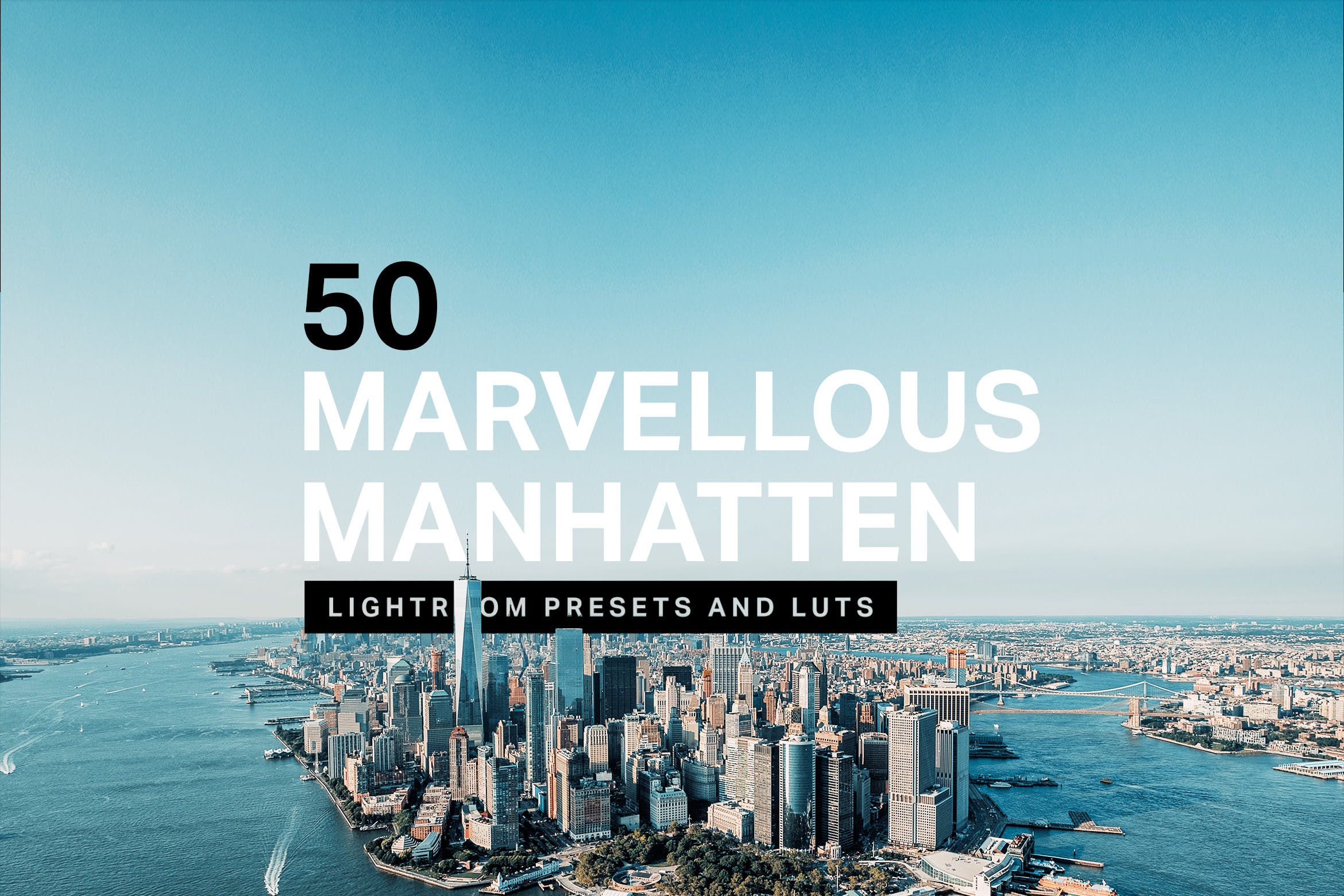50款旅行照片Lightroom调色预设 50 Manhattan Lightroom Presets LUTs插图