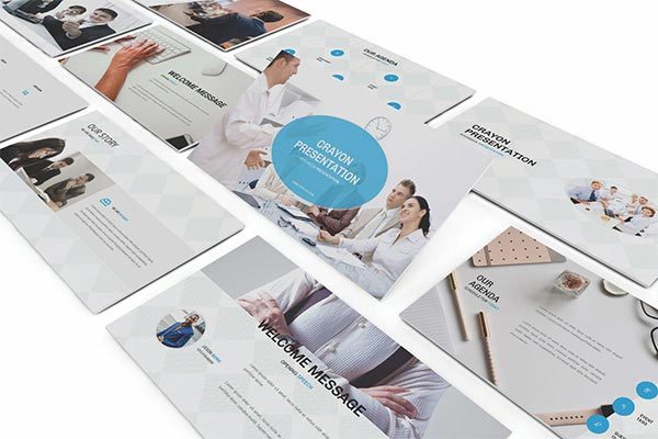 时尚高端专业的谷歌幻灯片Google Slide幻灯片powerpoint演示模版（pptx）