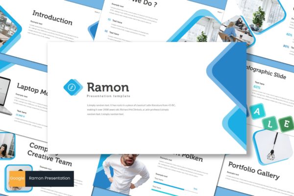 创意产品设计工作室/设计公司谷歌幻灯片模板 Ramon – Google Slides Template