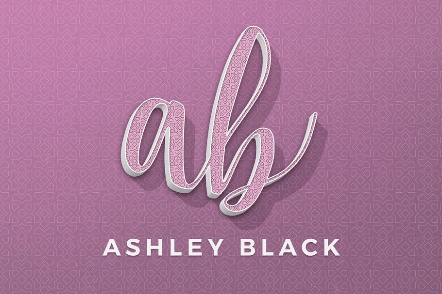 女性柔美色彩3D文本图层样式 Hers 3D Text Effects插图(3)