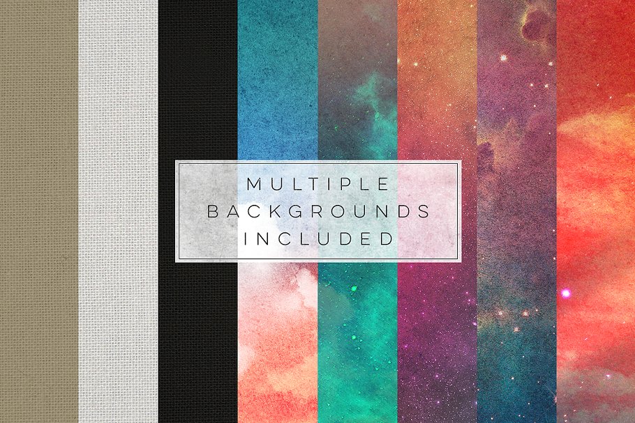 复古嬉皮文化艺术模板 Vintage Hipster Art Templates Bundle插图(11)