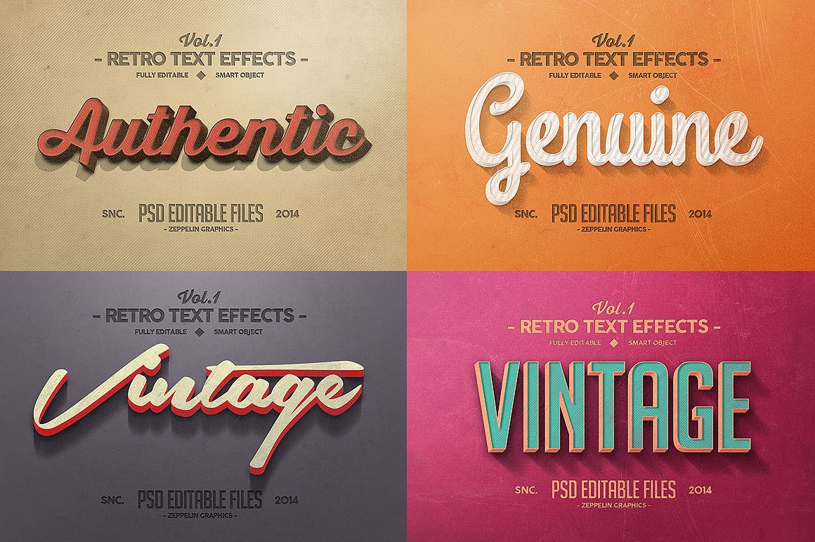 素材库下午茶：150款3D文字效果的PS图层样式 150 3D Text Effects for Photoshop–2.61 GB插图(11)