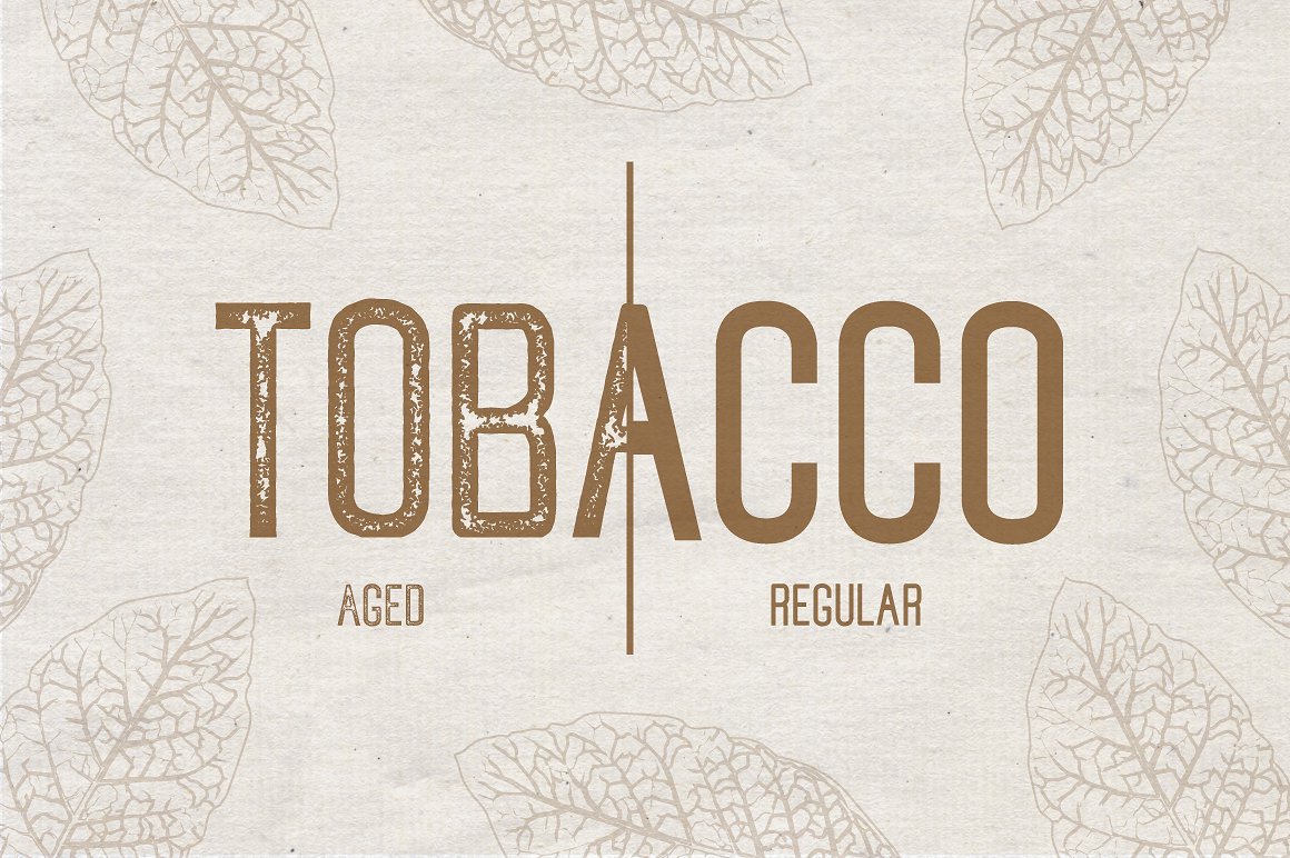 复古风格设计适用的英文无衬线字体 Tobacco Sans Serif Font插图(4)