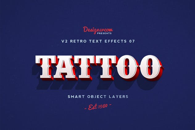 80年代复古风格文本特效PS字体样式v1 Retro Text Effects V2插图(2)