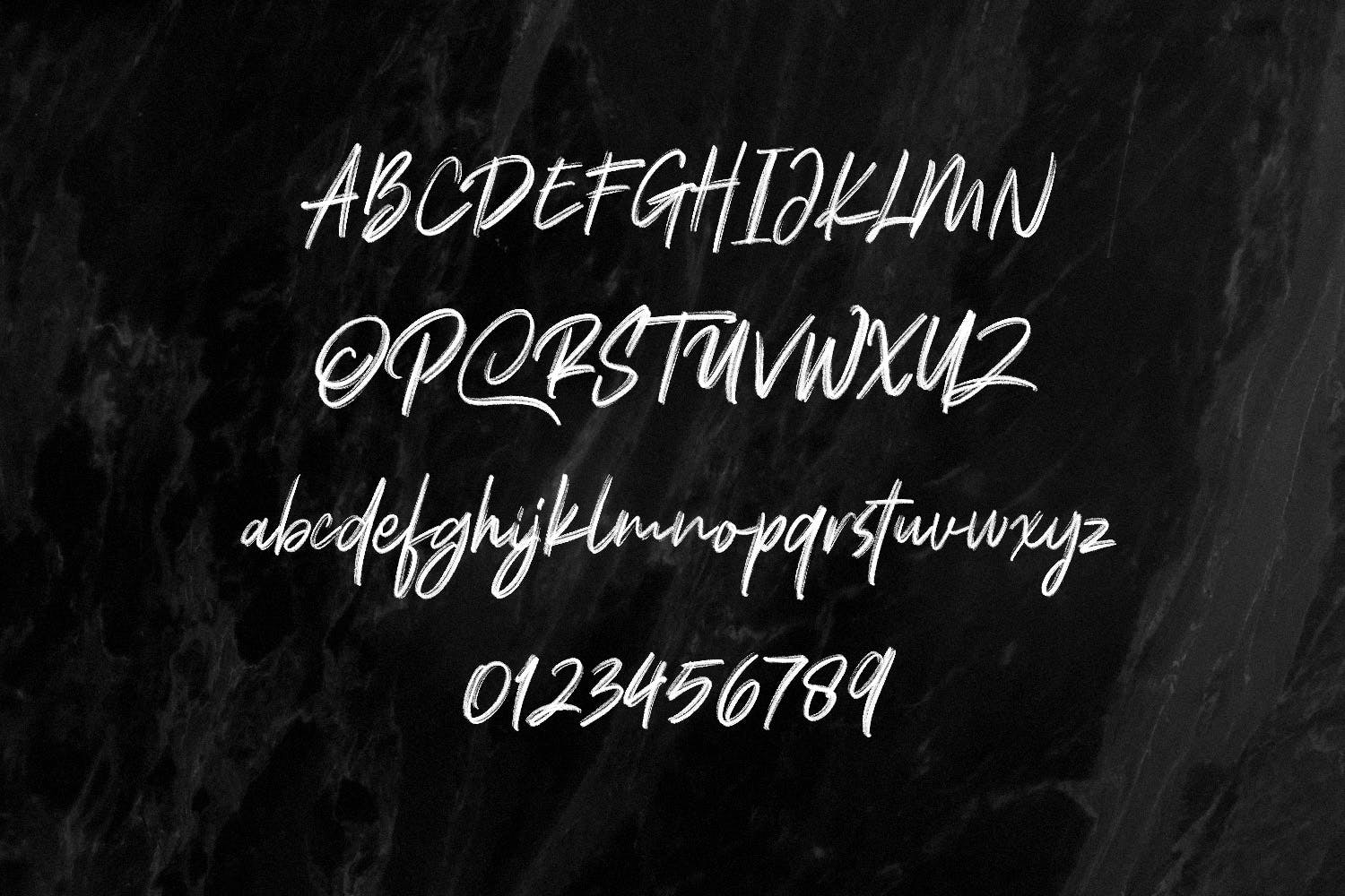 干笔刷英文画笔SVG字体下载 Polandic SVG Brush Font插图(8)