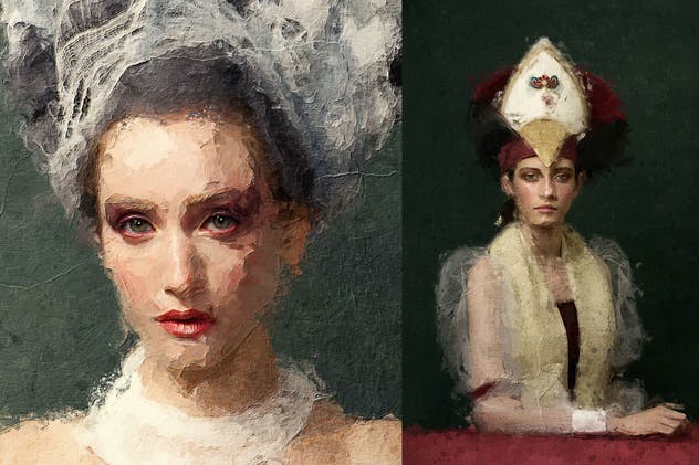 逼真抽象油画一键生成PS动作 Real Paint FX Photoshop Add-On Extension插图(7)