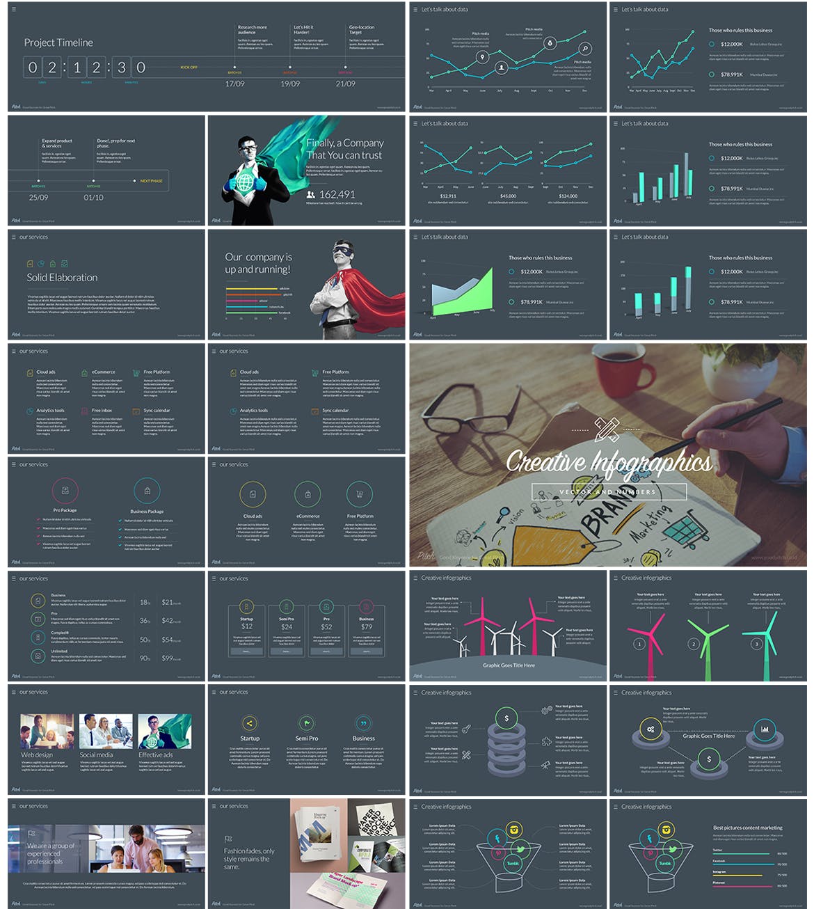 高品质多功能高端简约时尚keynote幻灯片演示模版（key）插图(3)