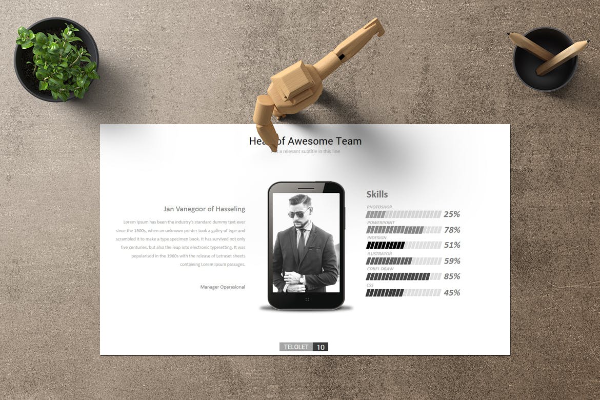 企业历史/企业介绍谷歌幻灯片设计模板 Telolet Google Slides插图(2)
