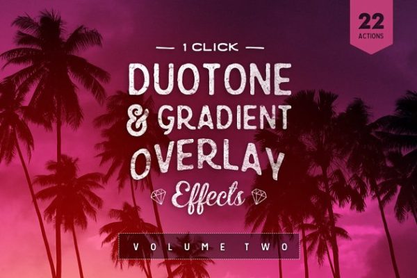 照片后期处理渐变效果PS动作 Gradient Effect Photoshop Actions