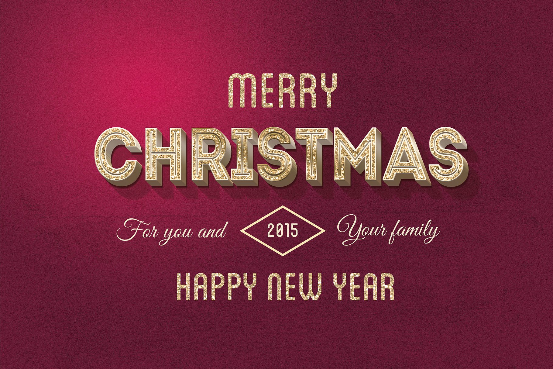 圣诞节主题文本效果图层样式 Merry Christmas Text Effects插图(5)