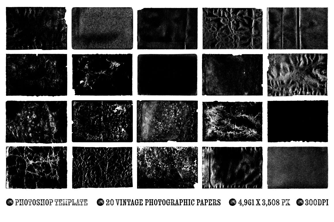 照片一键生成复古怀旧效果图层样式PSD分层模板 Vintage Photo Effects插图(2)