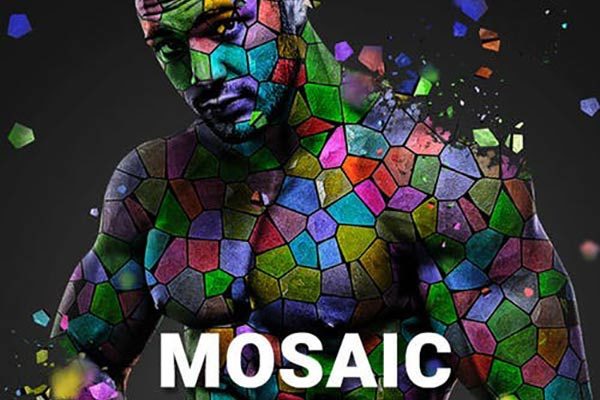 琉璃玻璃效果的PS动作 Mosaic Photoshop Action [atn]