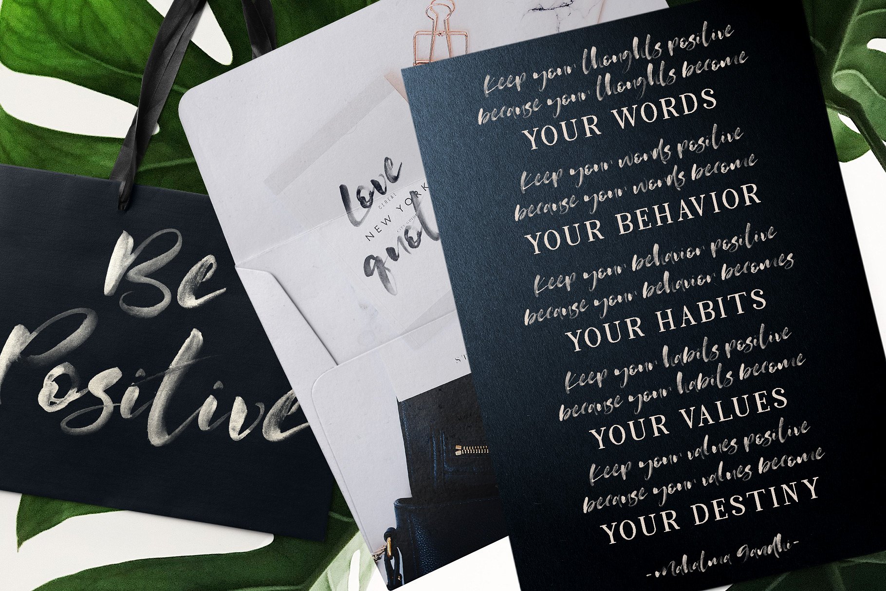 手绘水彩SVG字体&平滑衬线英文字体 KindSoul SVG Script & Serif Font Duo插图(4)